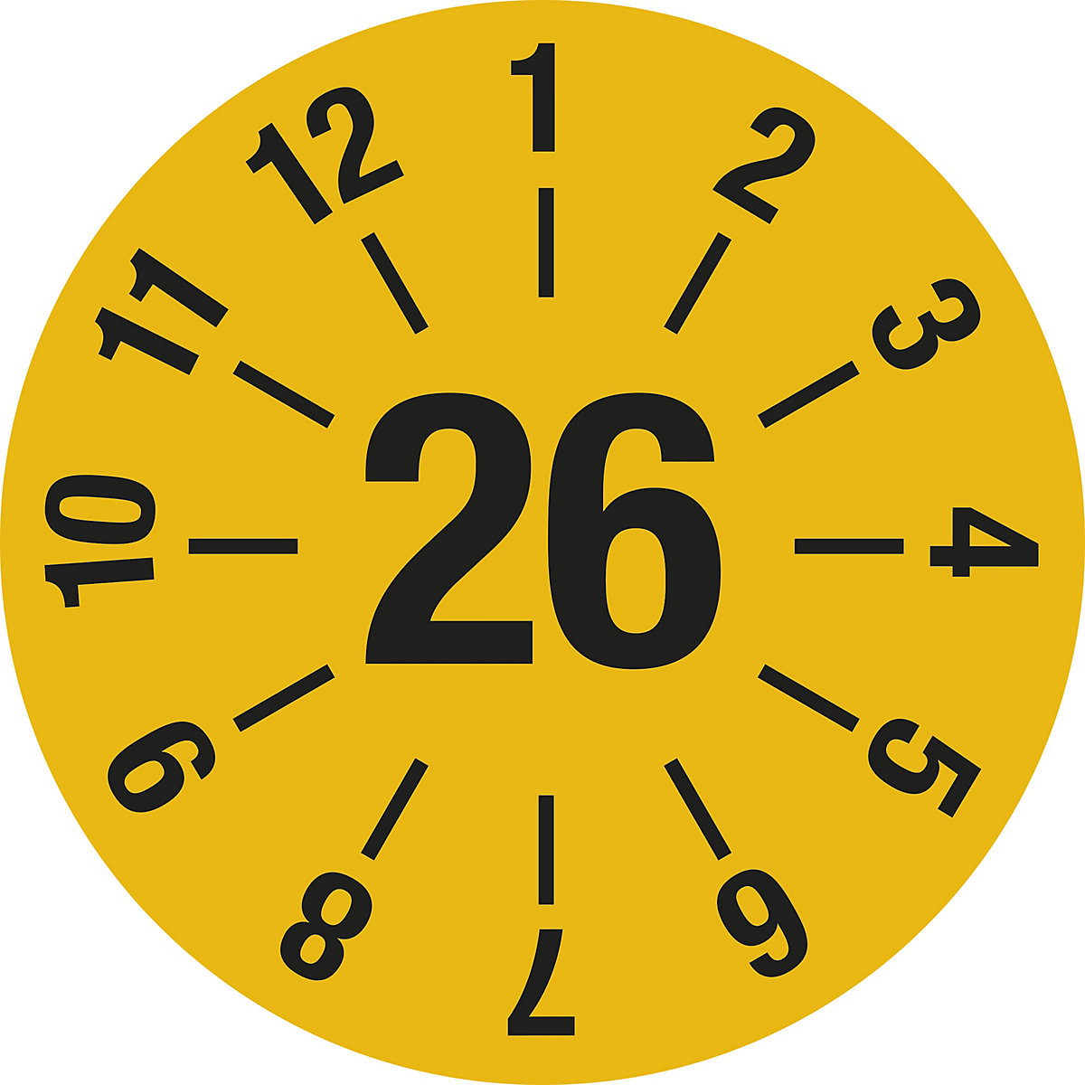 Etiqueta de inspección anual