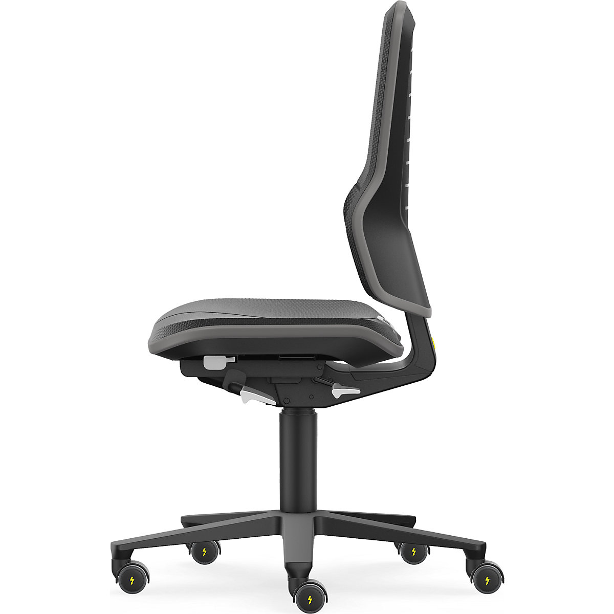 Silla giratoria de trabajo ESD NEON, ruedas – bimos (Imagen del producto 4)-3