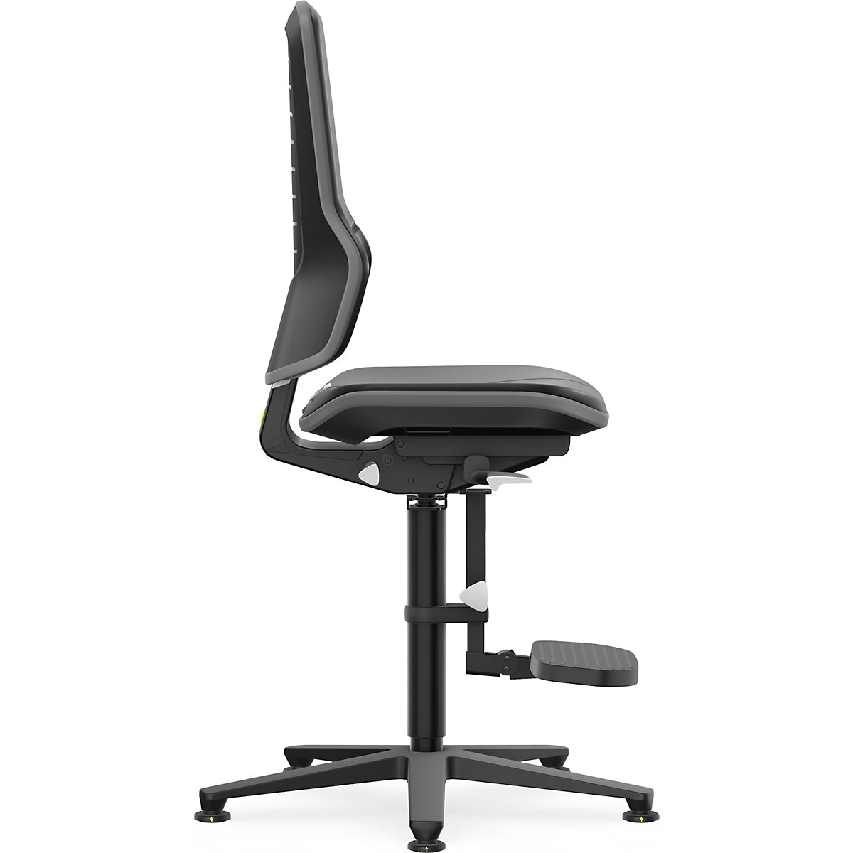 Silla giratoria de trabajo ESD NEON, tacos, estribo – bimos (Imagen del producto 3)-2