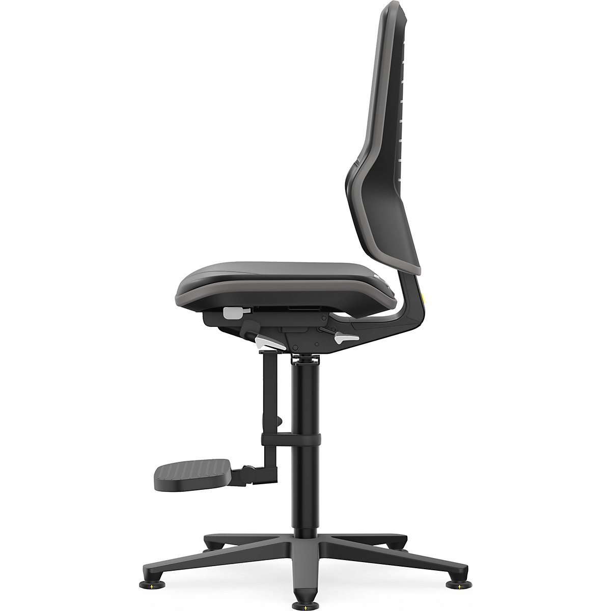 Silla giratoria de trabajo ESD NEON, tacos, estribo – bimos (Imagen del producto 4)-3