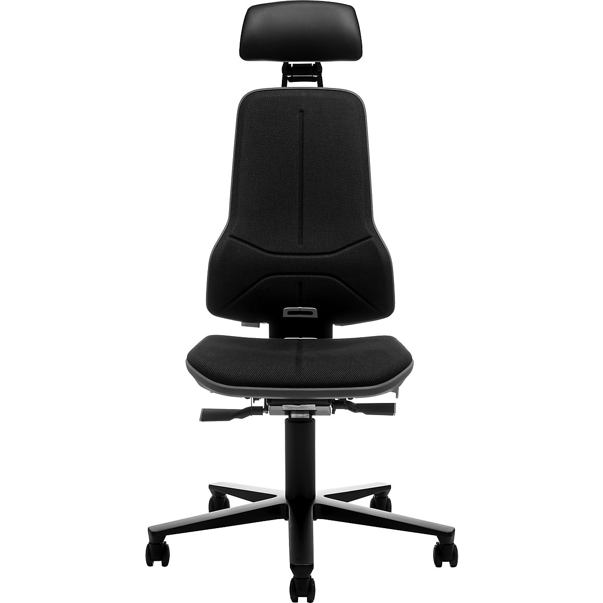 Silla giratoria de trabajo NEON, ruedas, reposacabezas – bimos (Imagen del producto 3)-2