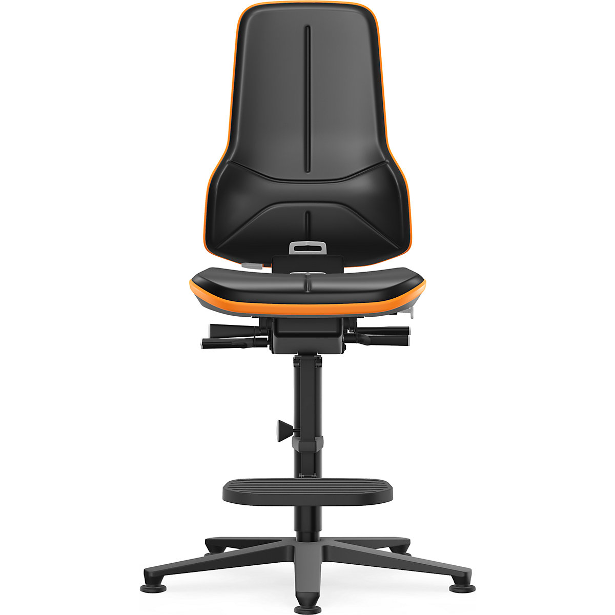 Silla giratoria de trabajo NEON, tacos, estribo – bimos (Imagen del producto 2)-1