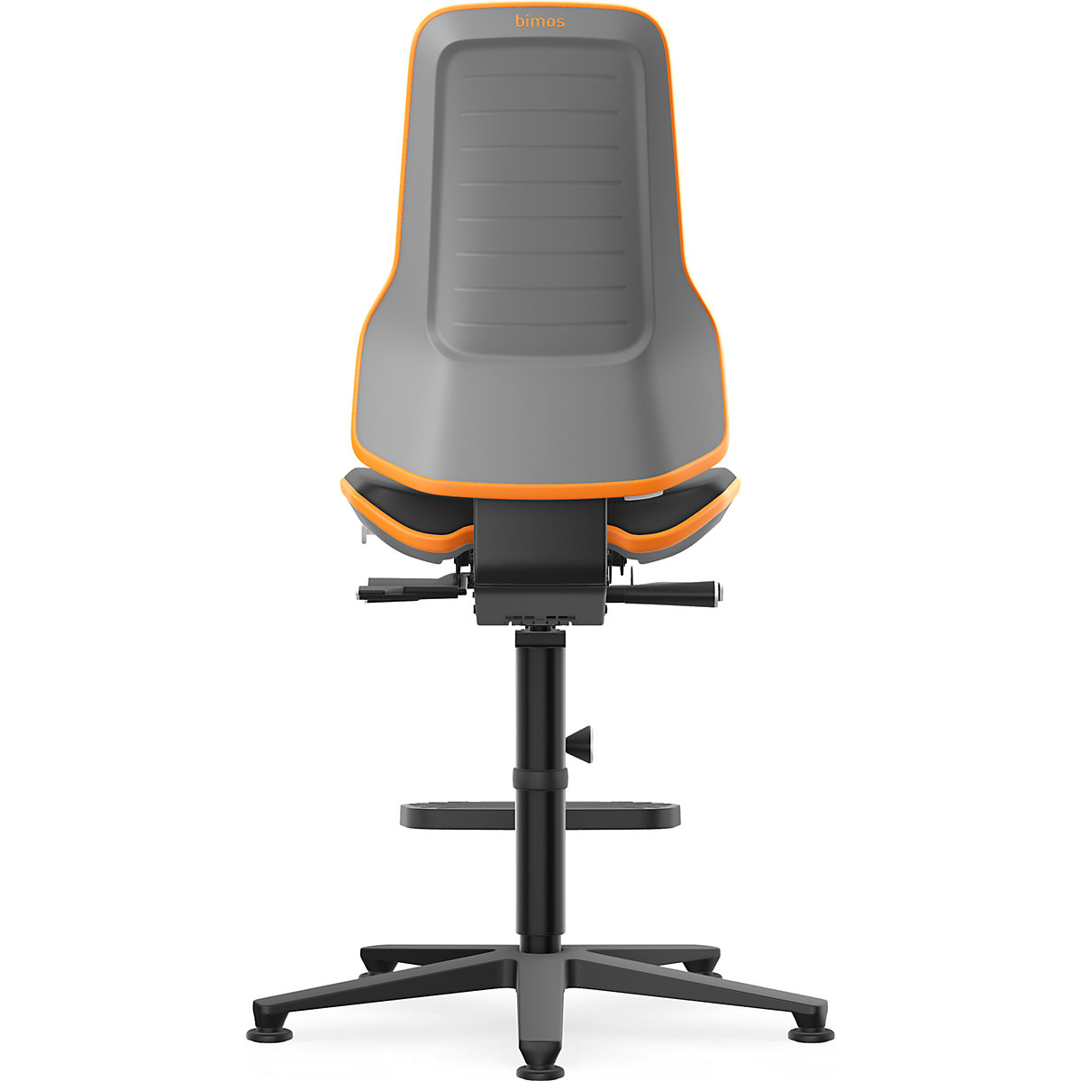 Silla giratoria de trabajo NEON, tacos, estribo – bimos (Imagen del producto 5)-4