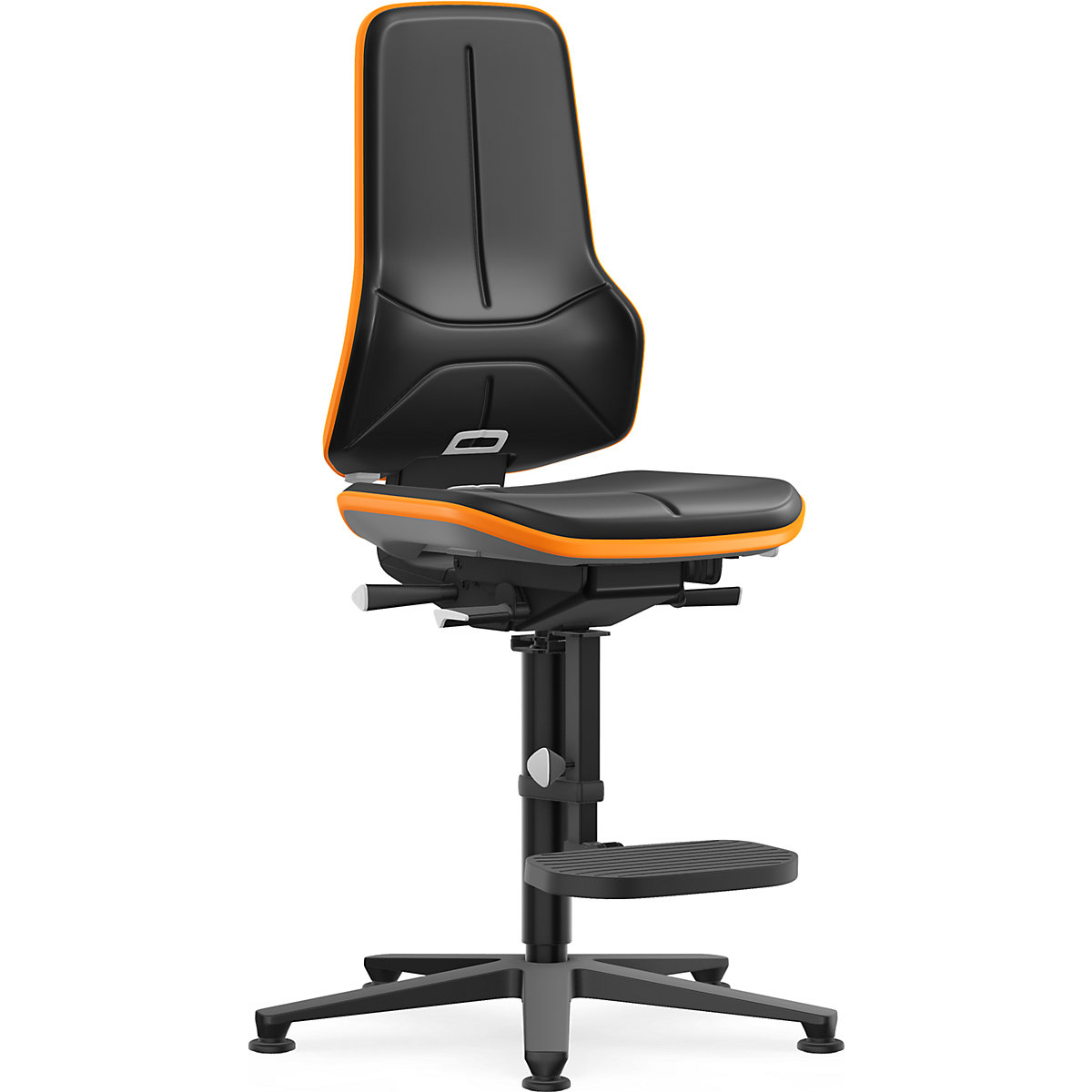 Silla giratoria de trabajo NEON, tacos, estribo – bimos (Imagen del producto 6)-5