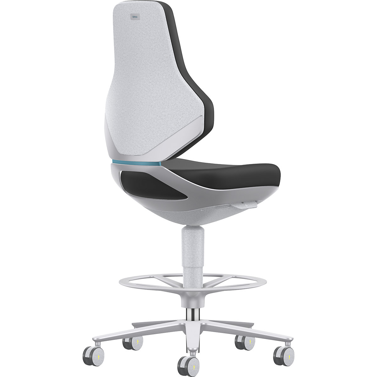 Silla giratoria de trabajo TEXON para salas blancas – bimos (Imagen del producto 2)-1