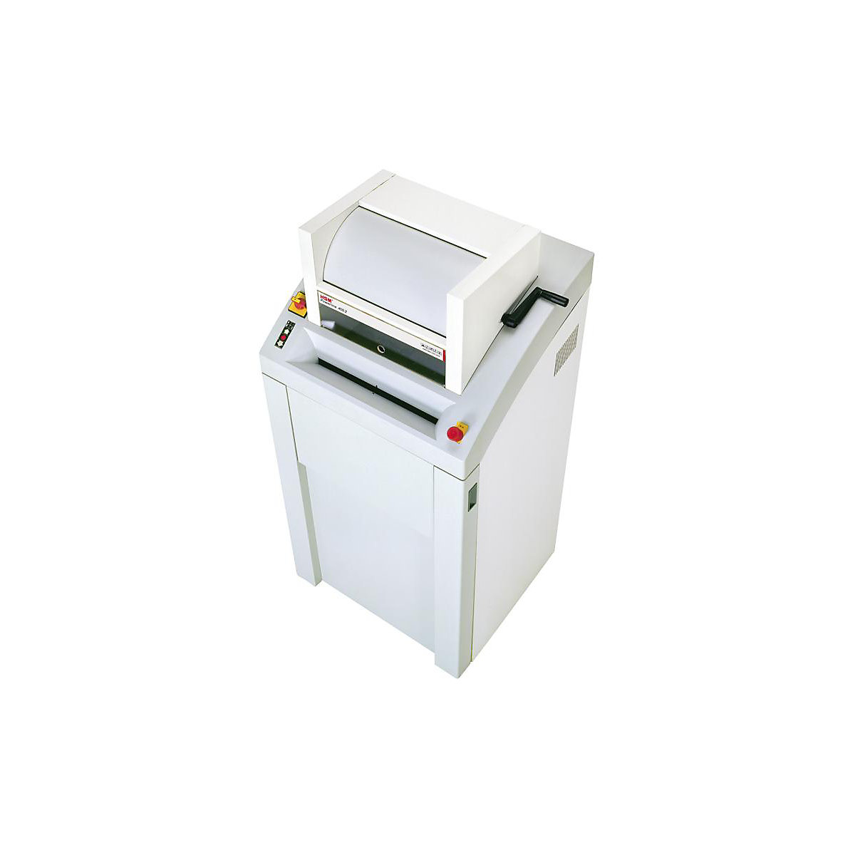 Destructora de documentos grande – HSM, línea de potencia 450.2, tamaño de partícula 3,9 x 40 mm-2