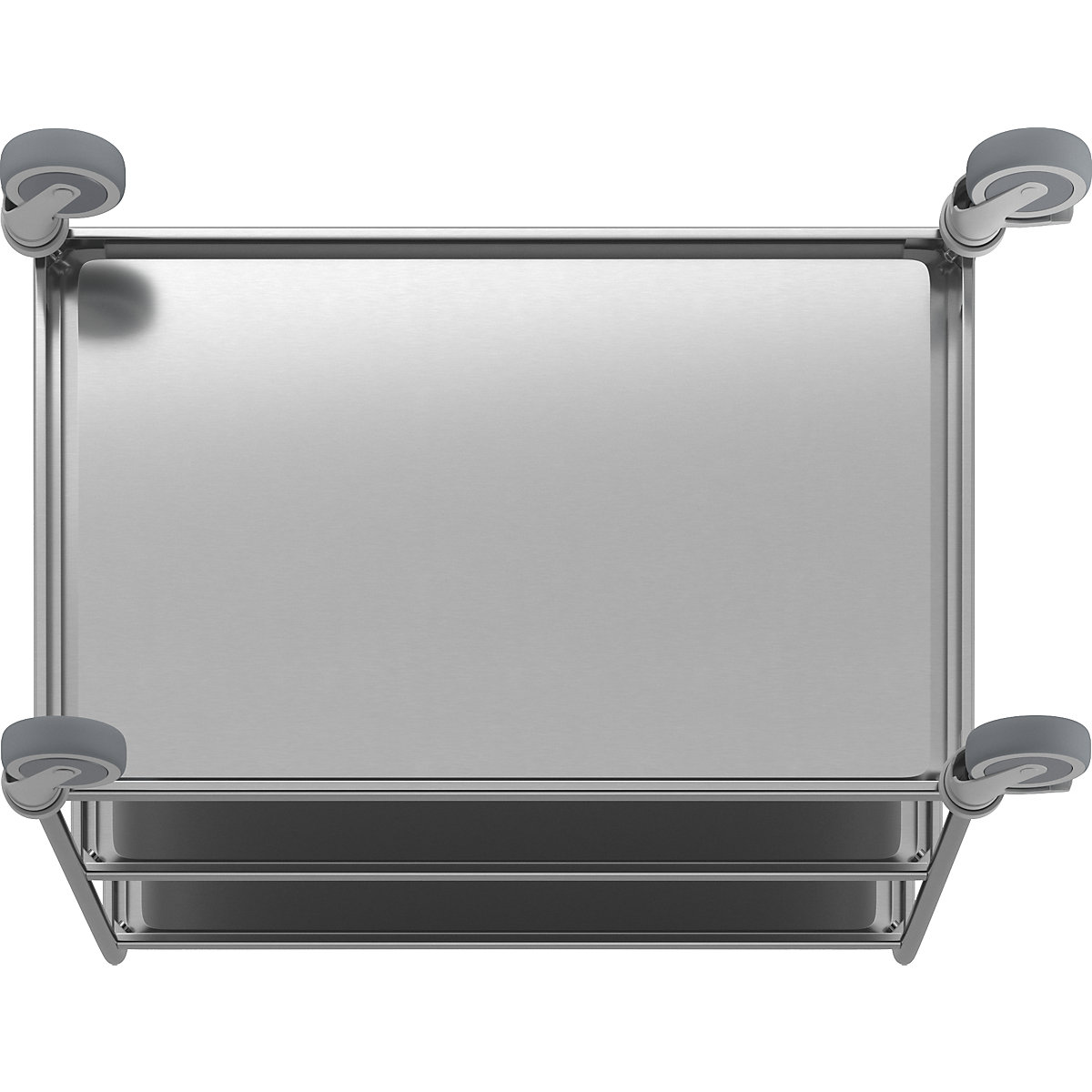 Carrito de servicio de acero inoxidable (Imagen del producto 6)-5