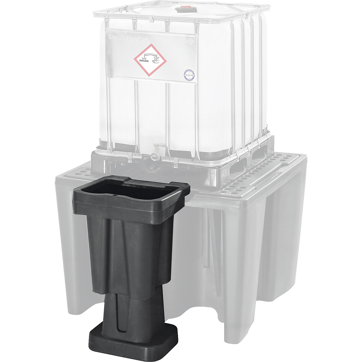 Filling attachment made of PE