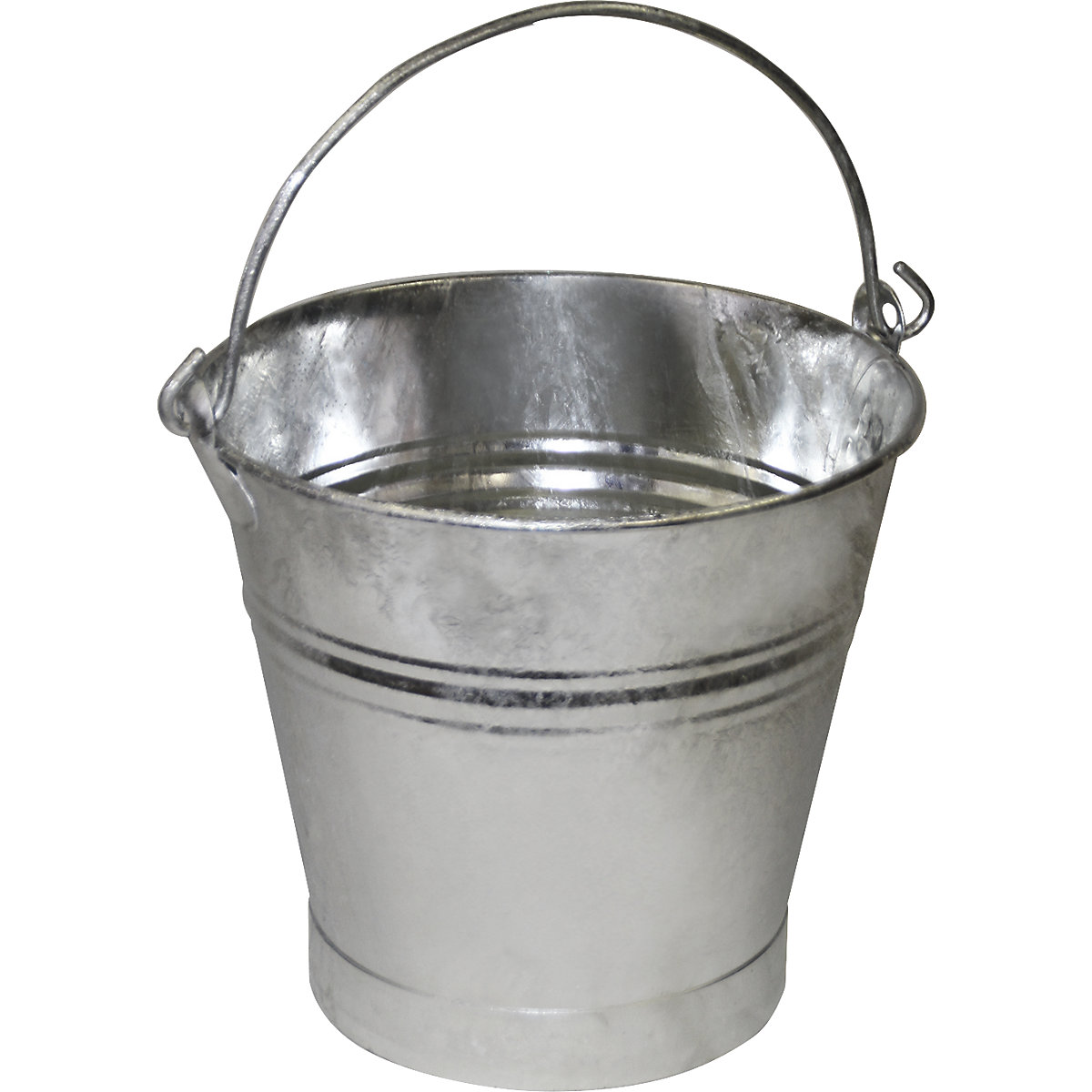 Steel bucket with carry handle, leak proof