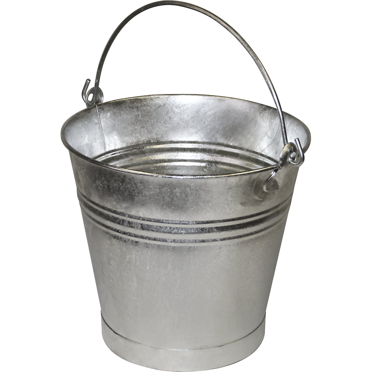 Steel bucket with carry handle, leak proof