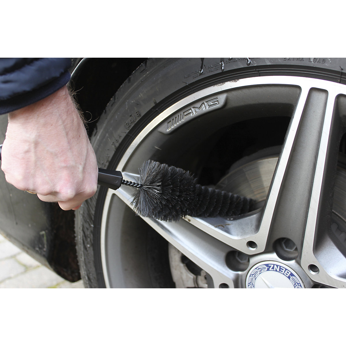 Wheel rim brush – Vikan (Product illustration 2)-1