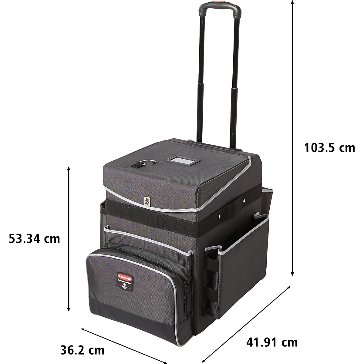QUICK CART service trolley, mobile – Rubbermaid (Product illustration 6)-5