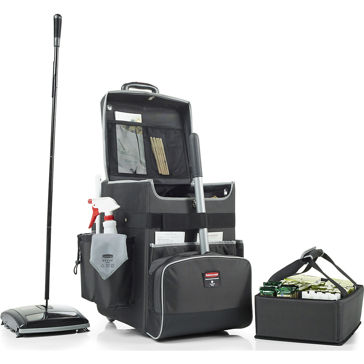 QUICK CART service trolley, mobile – Rubbermaid (Product illustration 13)-12