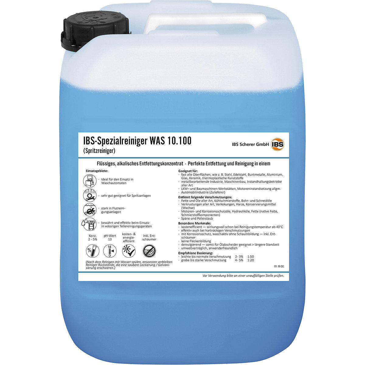 WAS 10.100 spray cleaning agent - IBS Scherer