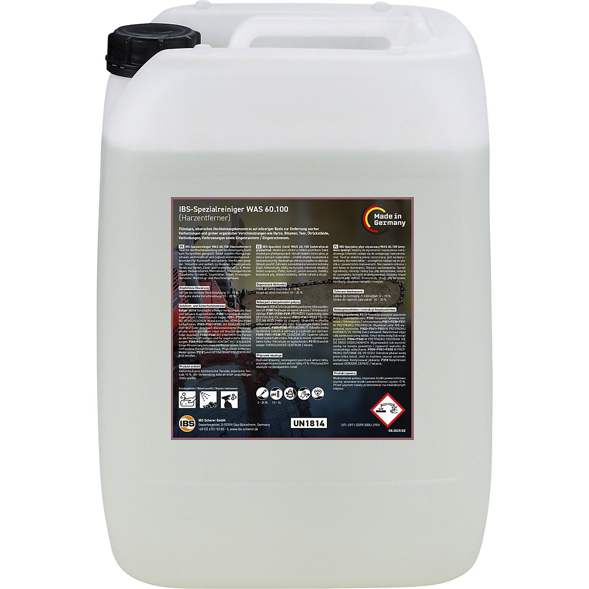 WAS 60.100 special cleaning agent/resin remover - IBS Scherer