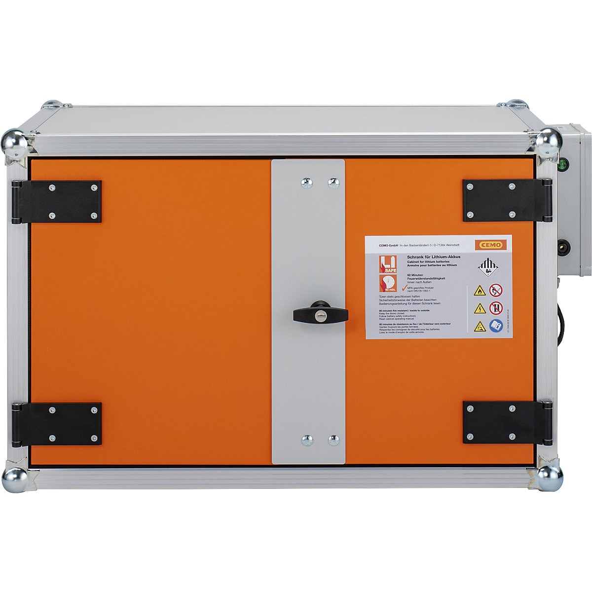 PREMIUM safety battery charging cabinet – CEMO (Product illustration 2)-1