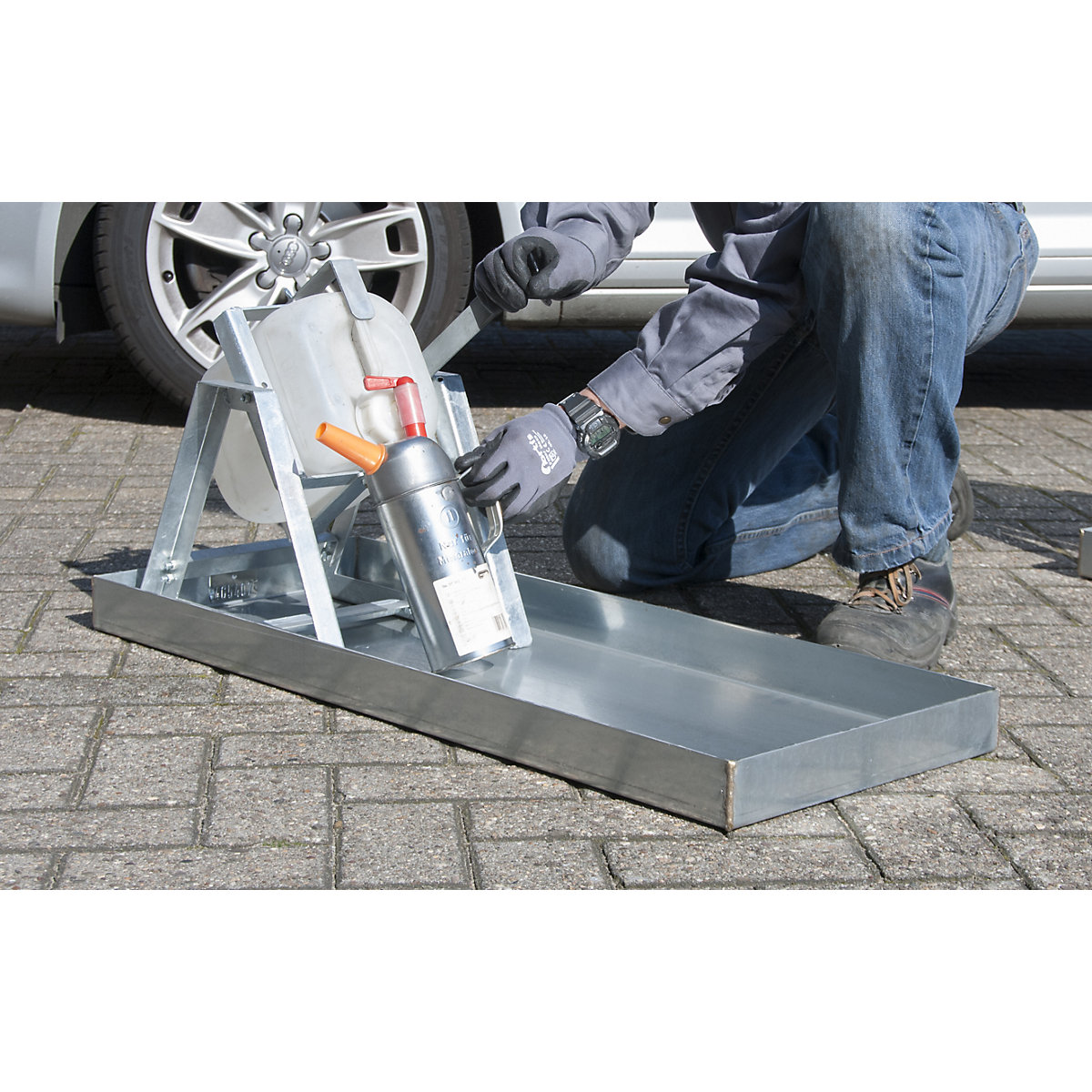 Tilting canister stand – eurokraft pro (Product illustration 5)-4