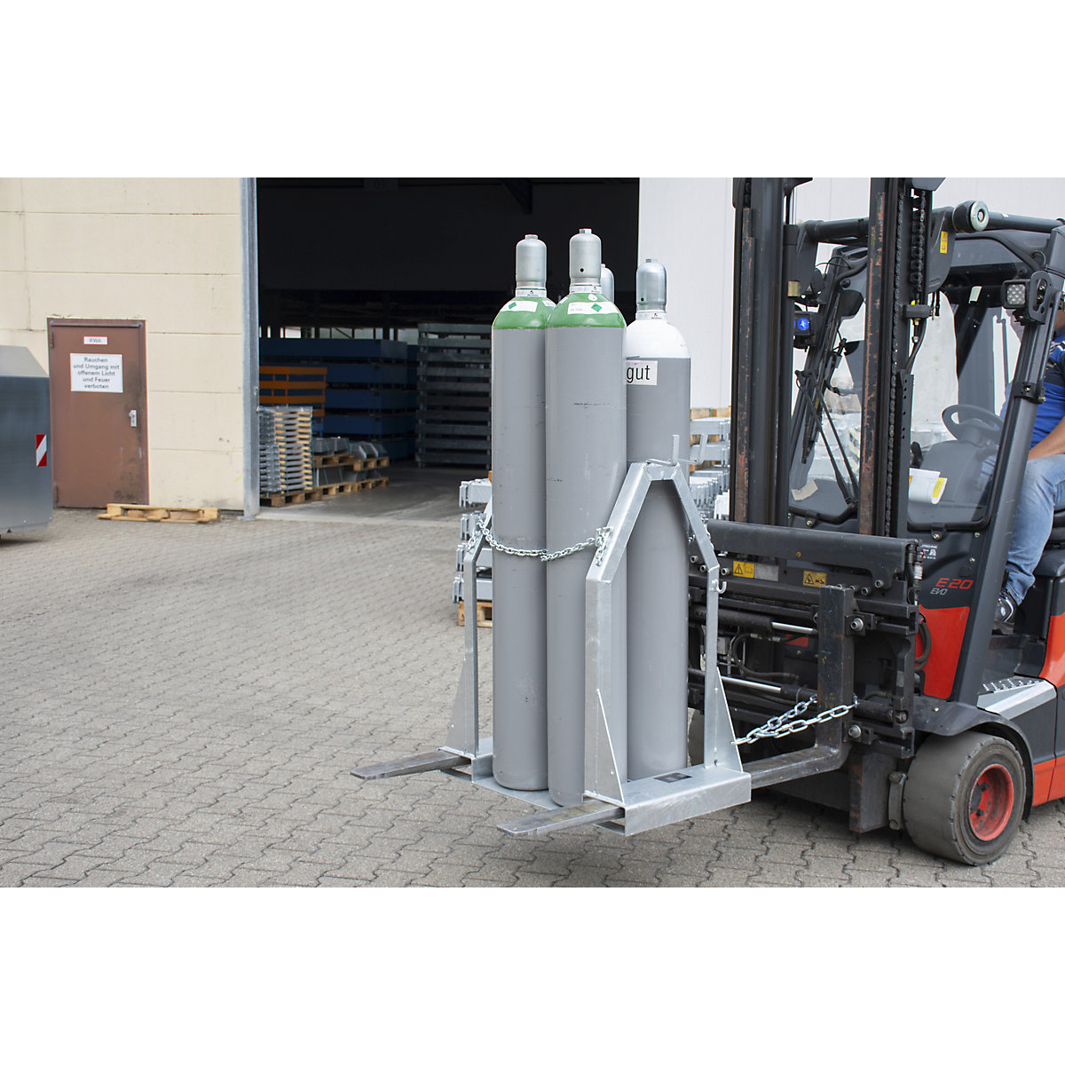 Gas cylinder pallet – eurokraft pro (Product illustration 4)-3
