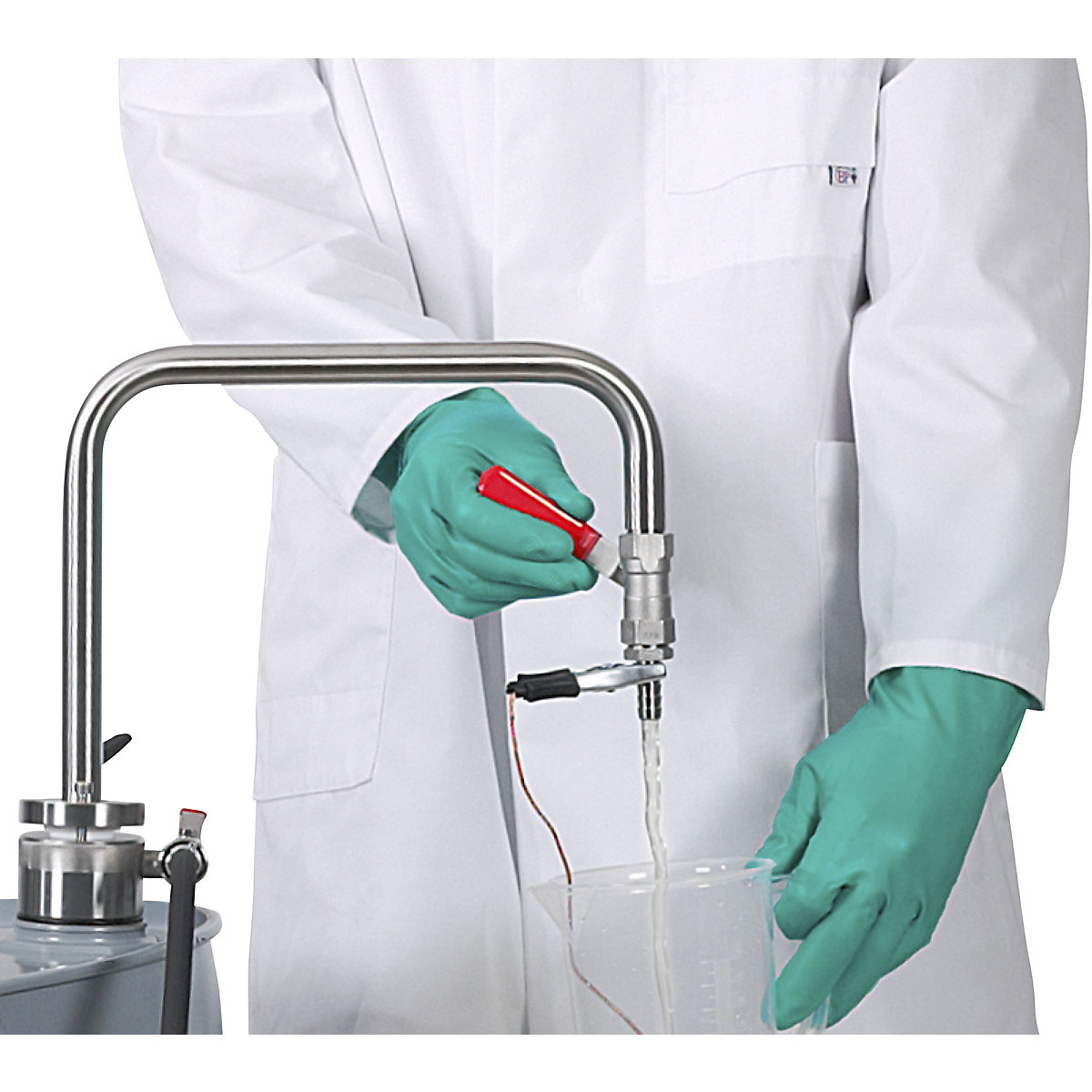 Stainless steel solvent pump, foot operated (Product illustration 5)-4