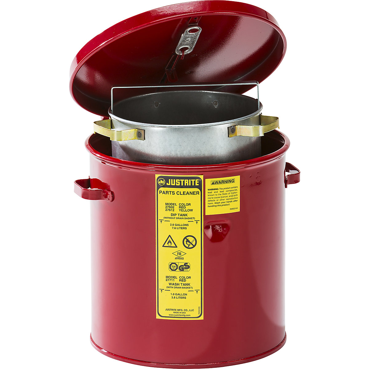 Cleaning and immersion container – Justrite (Product illustration 3)-2