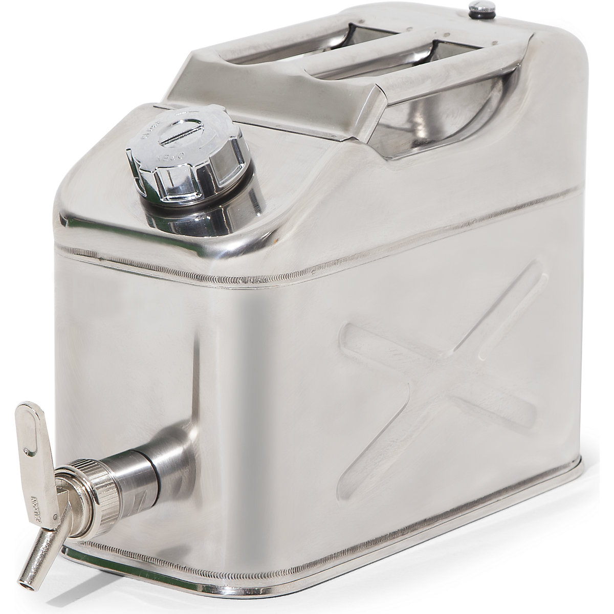 Safety canister with fine dosage tap