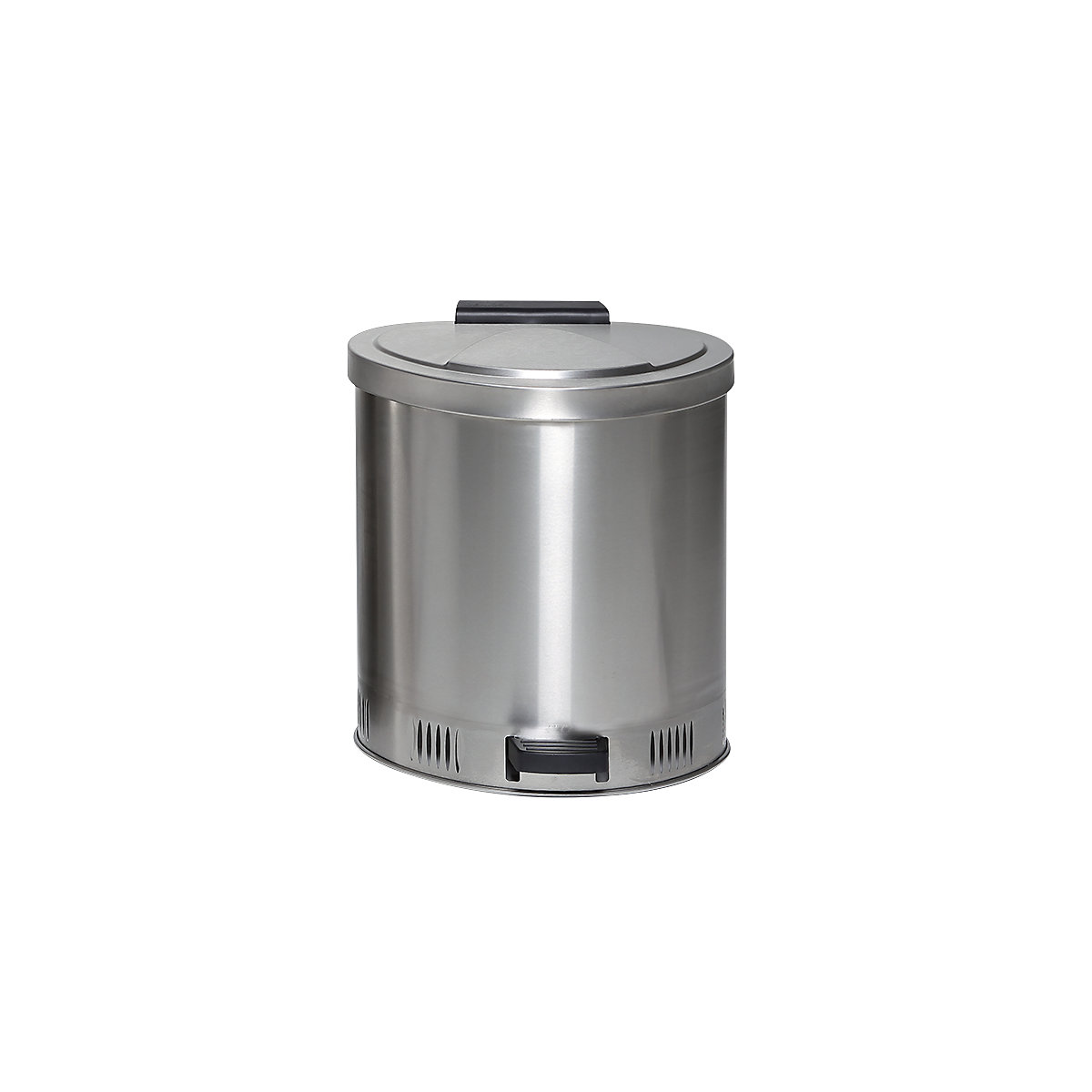 Safety disposal can with self-closing lid