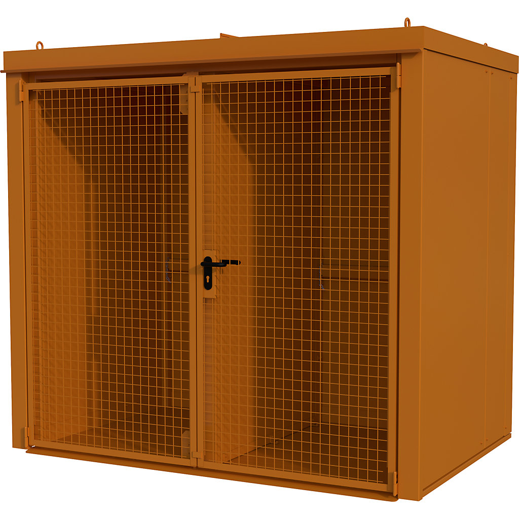 Gas cylinder container with divider, fire resistant – eurokraft pro ...