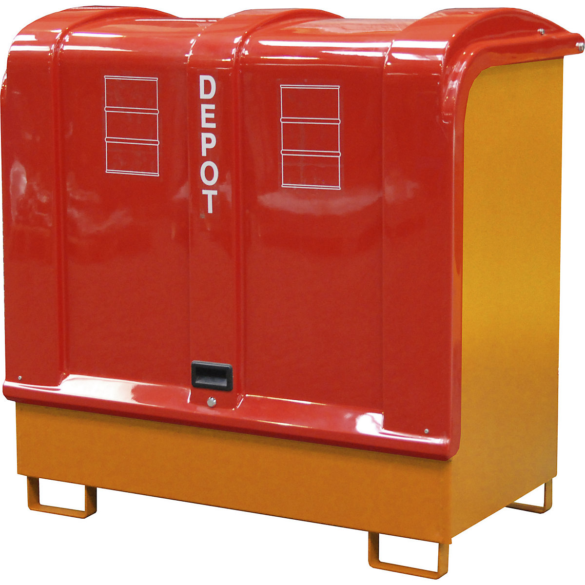 Hazardous goods storage with GRP cover - eurokraft pro