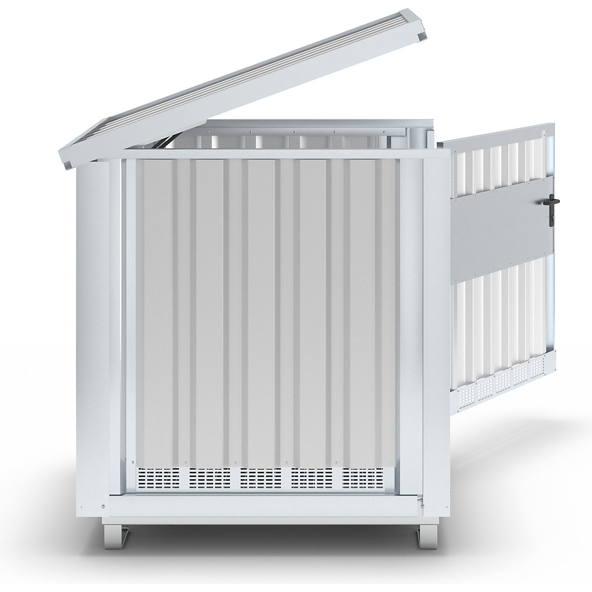 Steel hazardous goods storage depot – eurokraft pro (Product illustration 6)-5