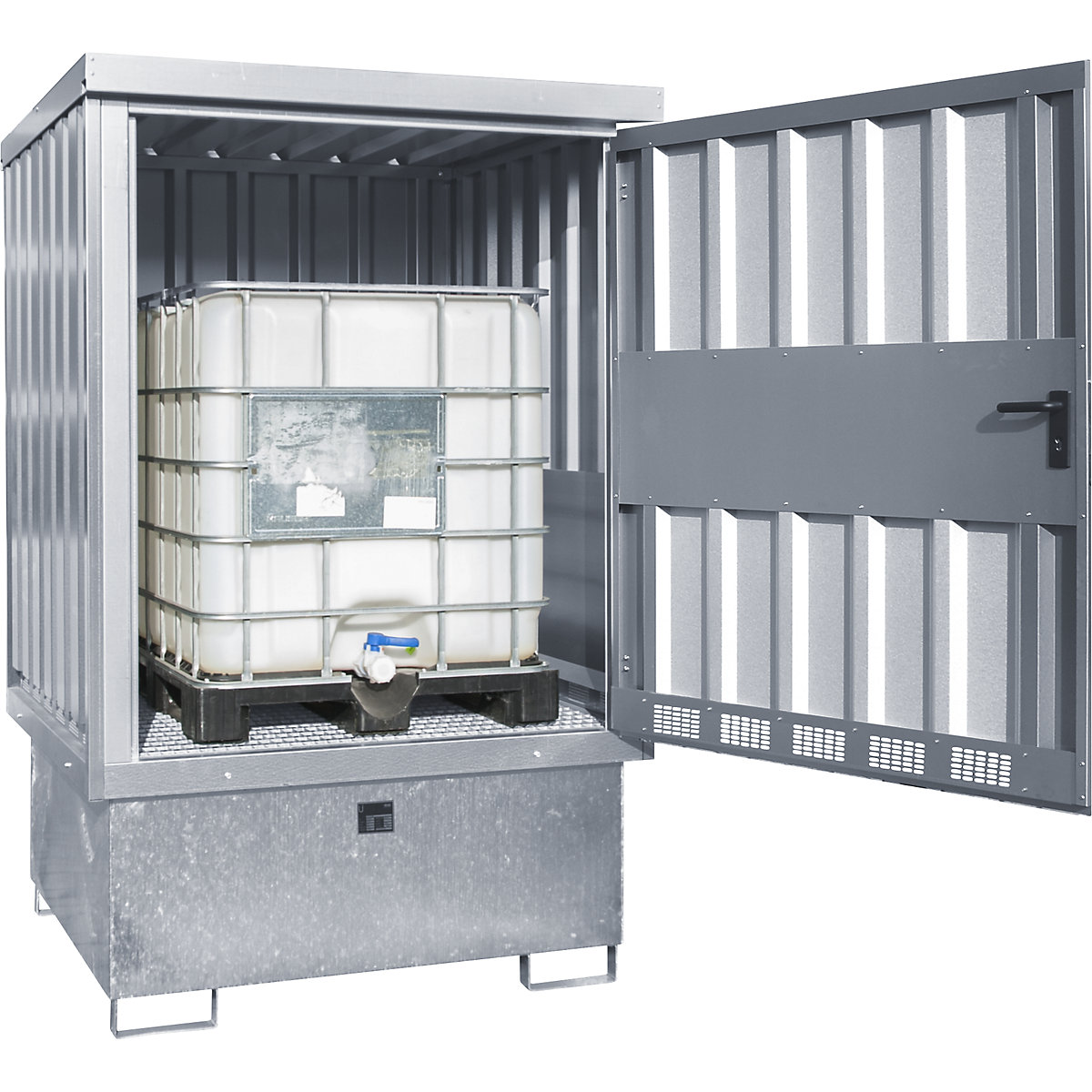 Steel hazardous goods storage depot - eurokraft pro