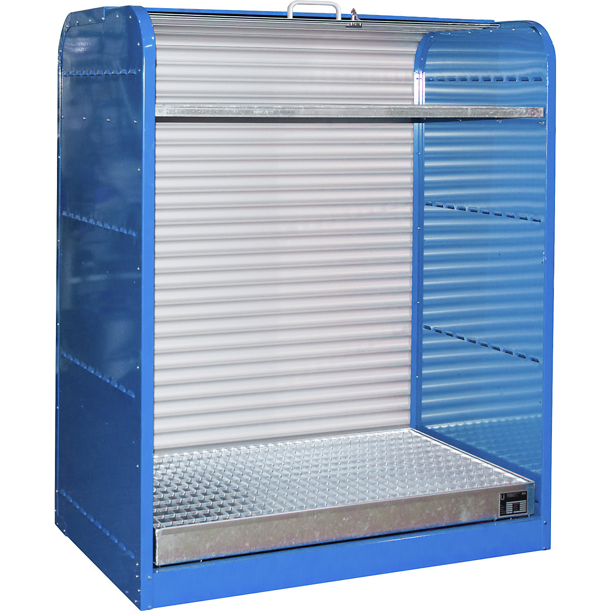 Steel hazardous goods storage with roller shutter - eurokraft pro