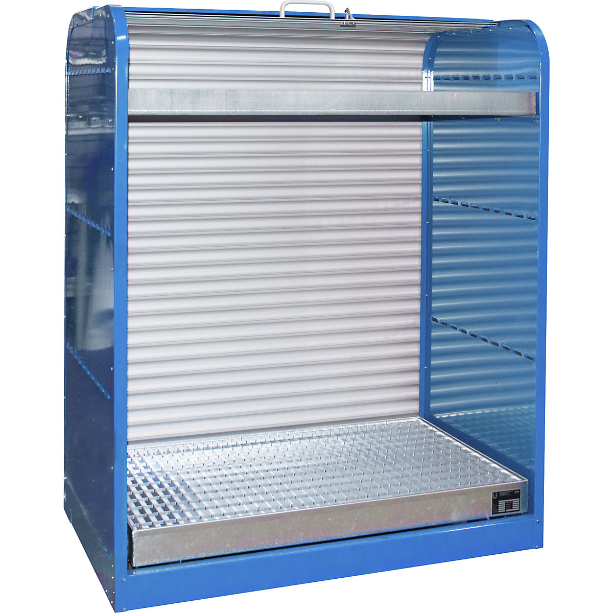Steel hazardous goods storage with roller shutter - eurokraft pro