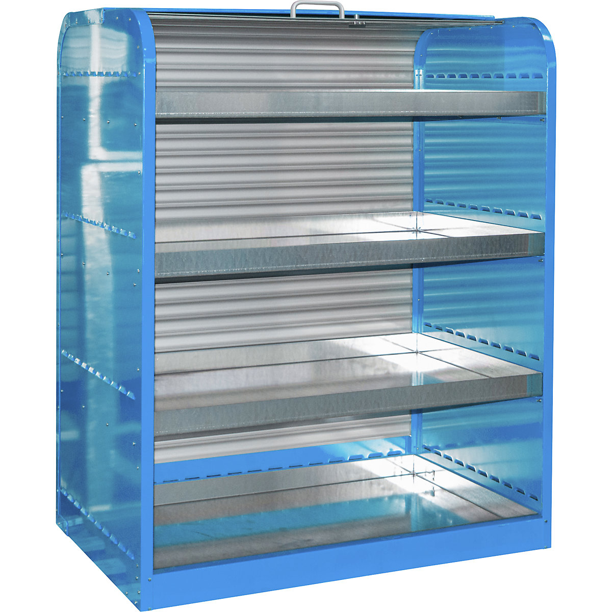 Steel hazardous goods storage with roller shutter - eurokraft pro