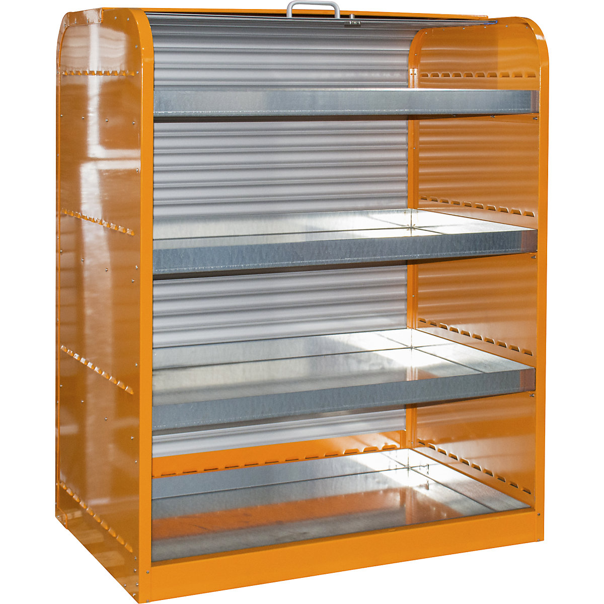 Steel hazardous goods storage with roller shutter - eurokraft pro
