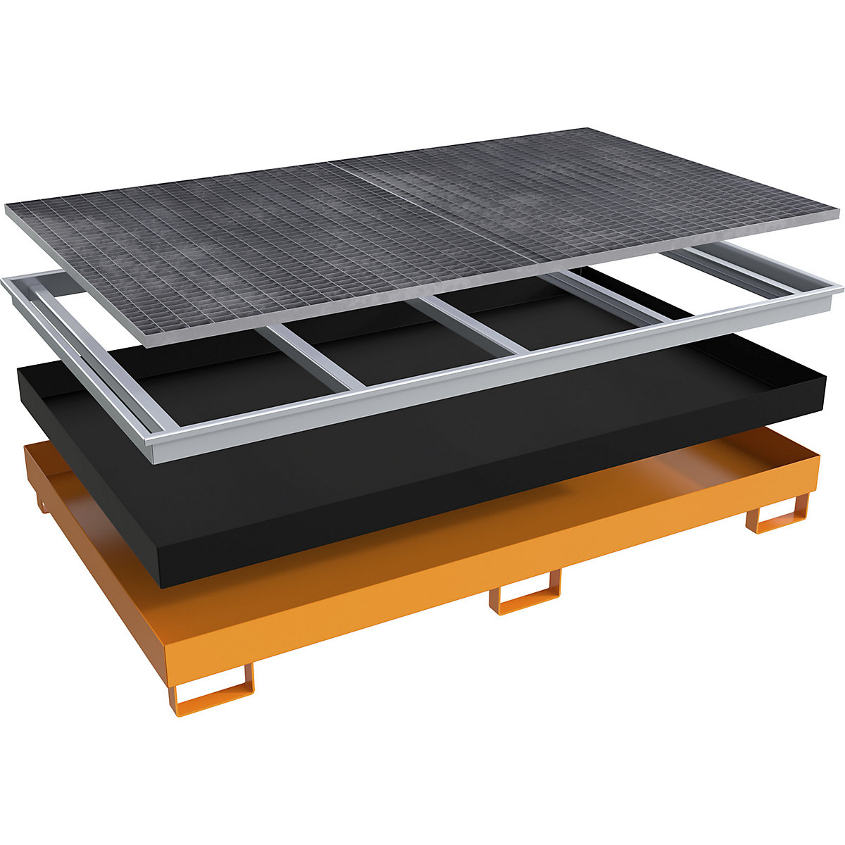 Base sump tray with PE insert – eurokraft pro (Product illustration 3)-2