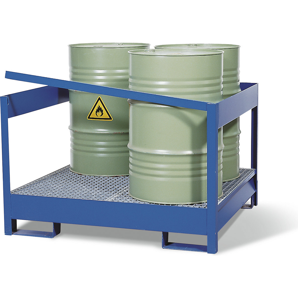 Drum sump tray for transport and storage - eurokraft pro