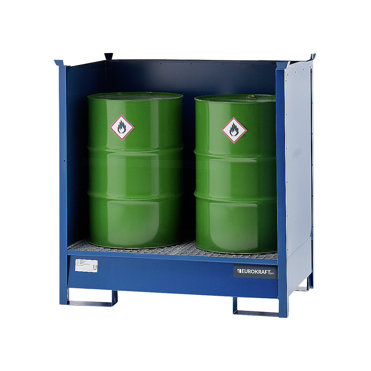 Drum sump tray for transport and storage - eurokraft pro