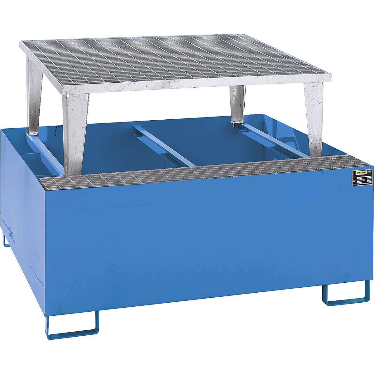 Steel sump tray for IBC/CTC tank containers - eurokraft pro
