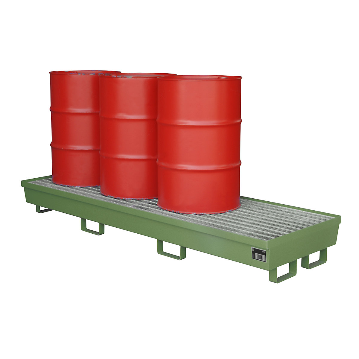 Steel sump tray with edge profiles - eurokraft pro