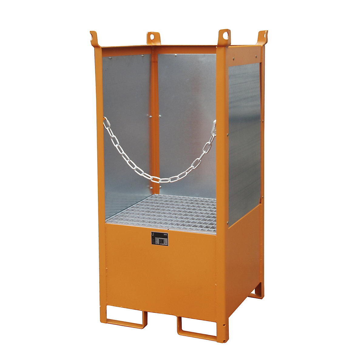 Storage and transport pallet with sump tray - eurokraft pro