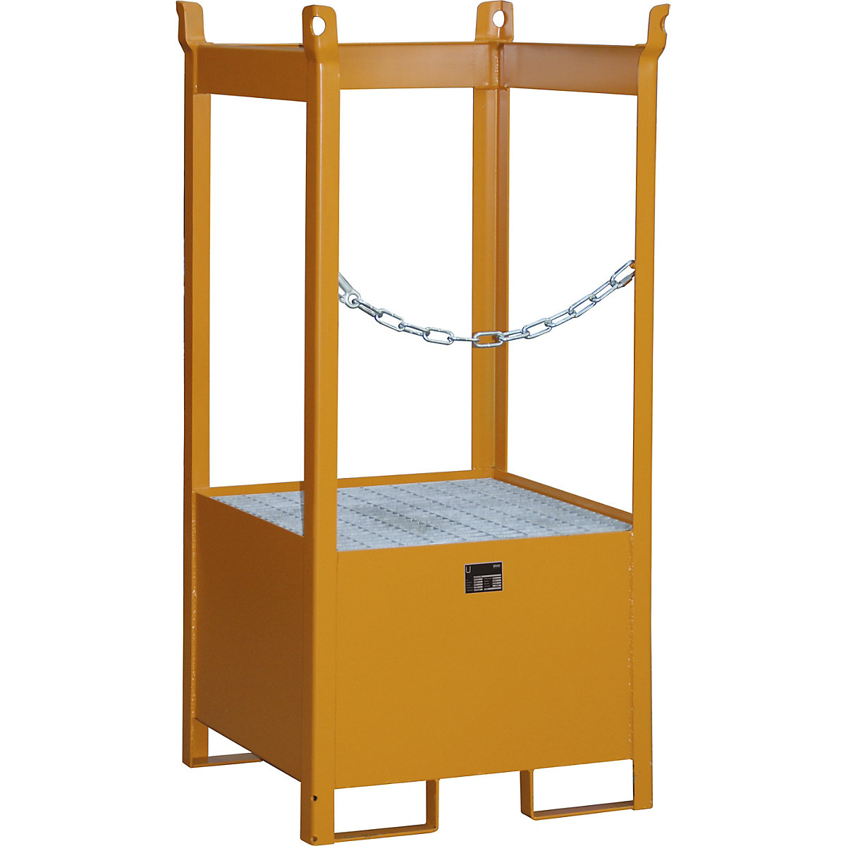 Storage and transport pallet with sump tray - eurokraft pro