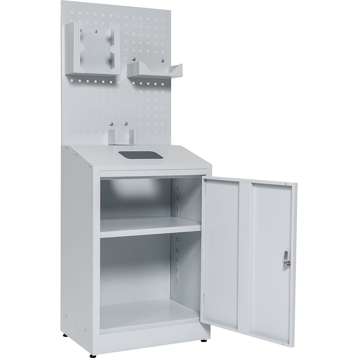 Hygiene station with perforated wall (Product illustration 2)-1