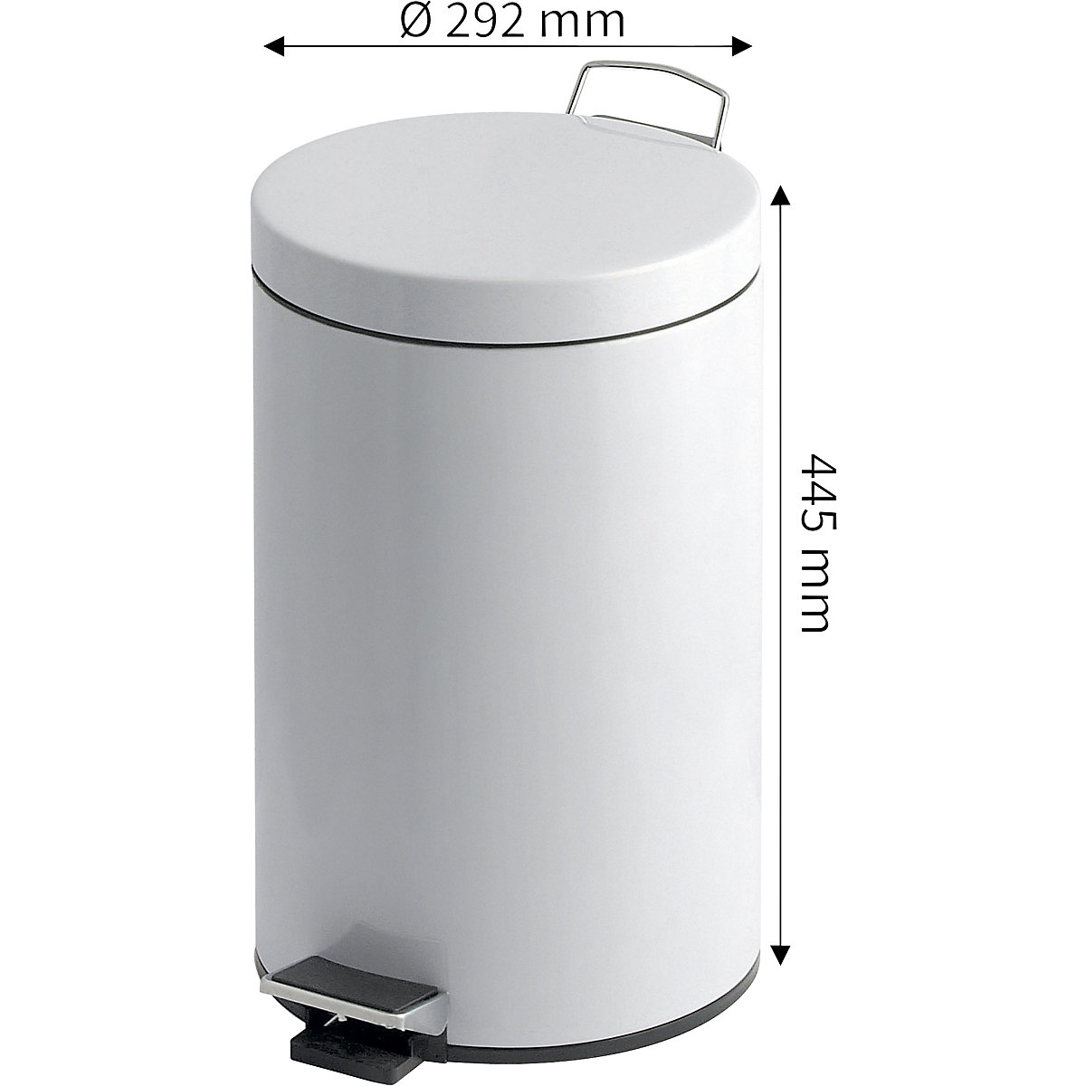 Waste collector with pedal and plastic inner container (Product illustration 5)-4