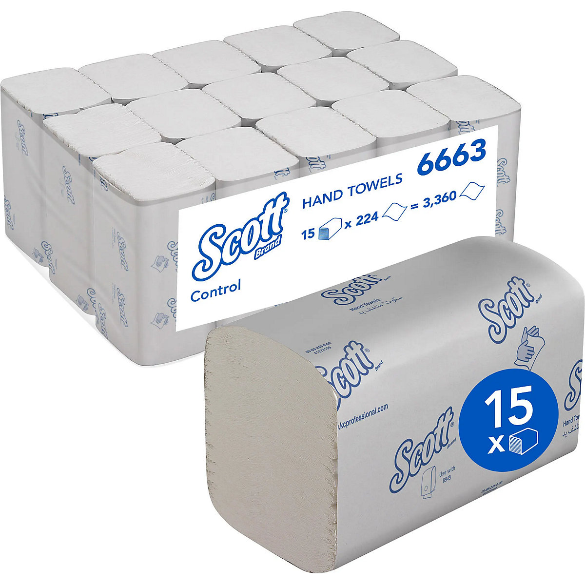 Scott Control folded paper hand towels – Kimberly-Clark (Product illustration 3)-2