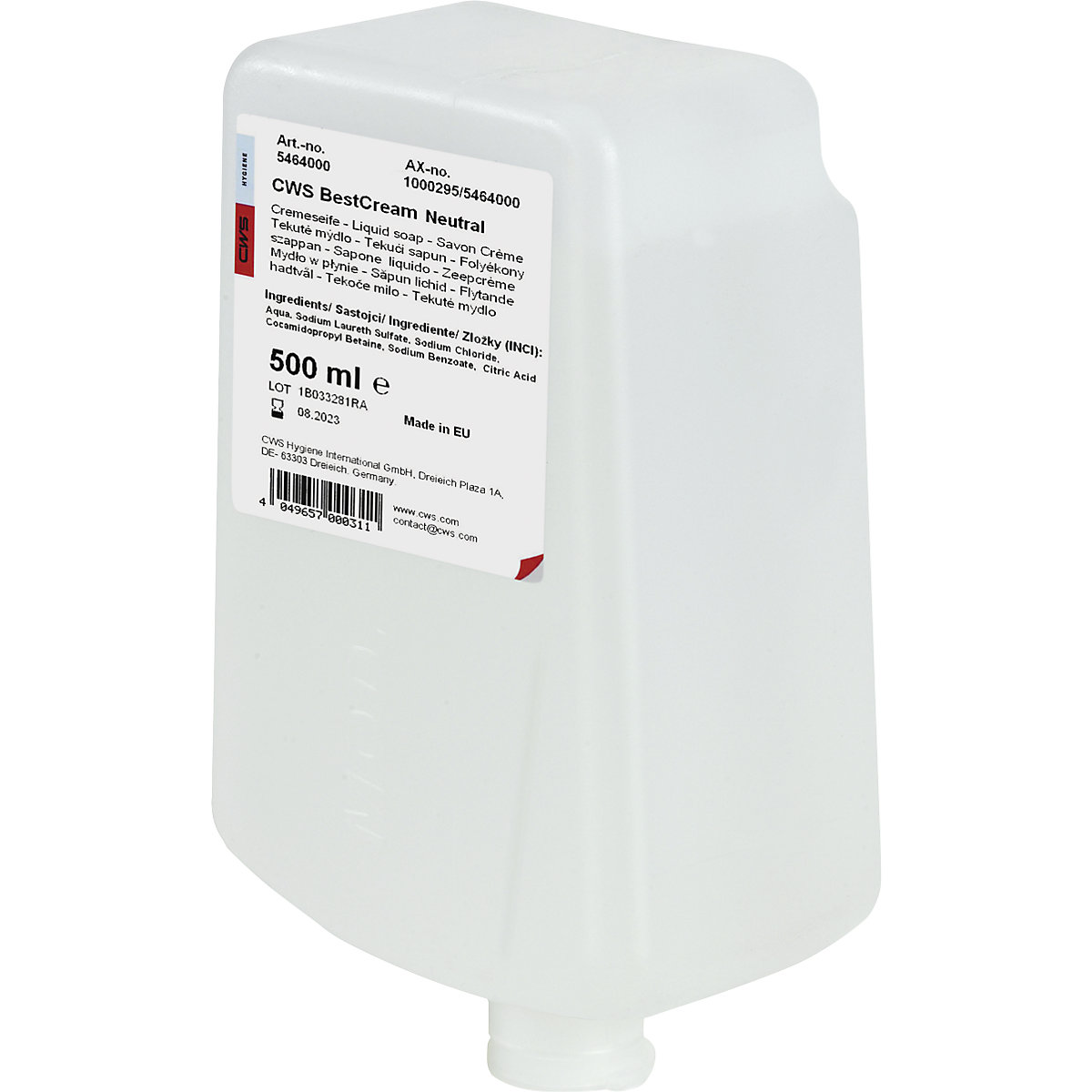 Creamy soap Best Cream refill - CWS