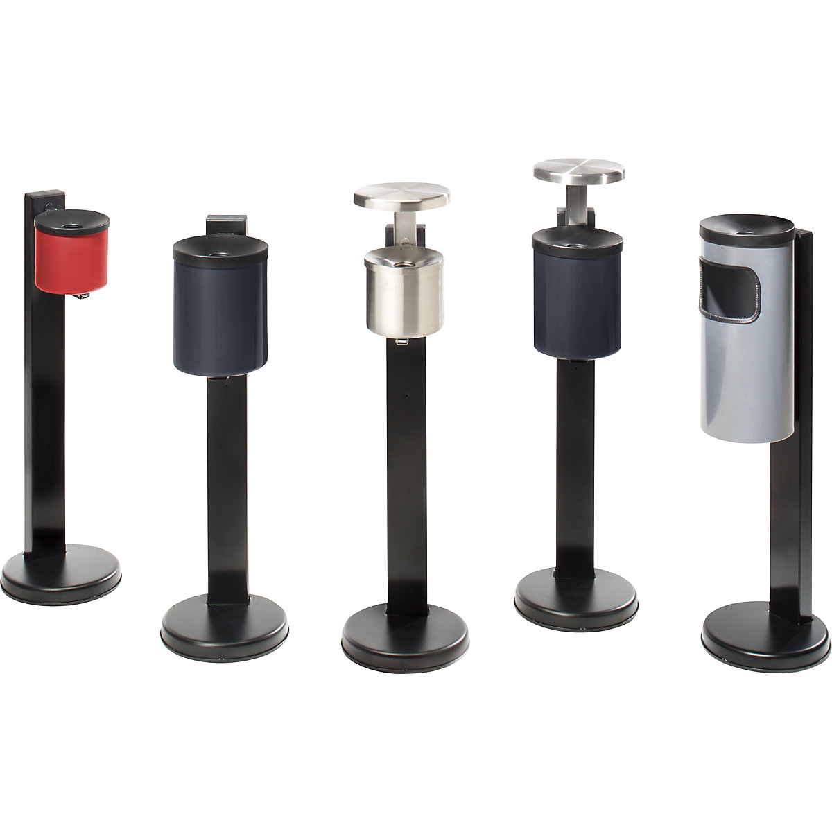 Safety pedestal ashtray with hood (Product illustration 2)-1