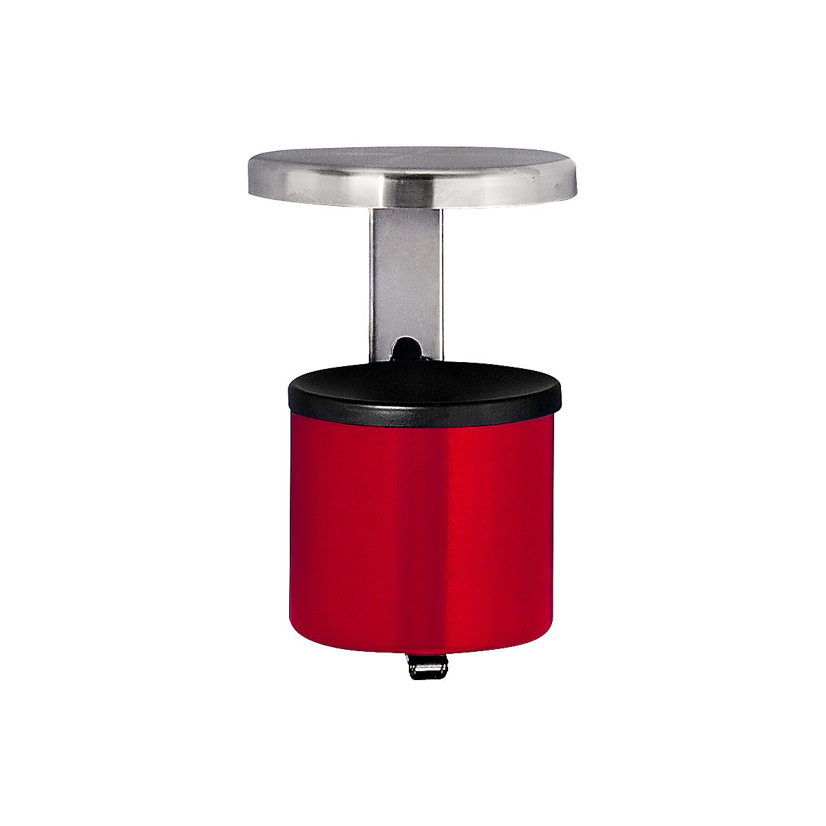 Safety wall ashtray with hood