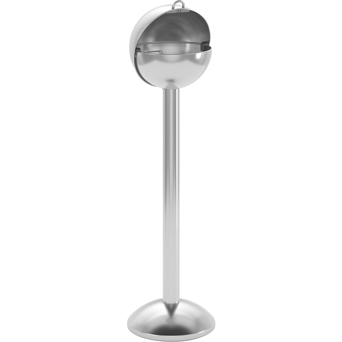 Spherical pedestal ashtray made of stainless steel – VAR (Product illustration 2)-1