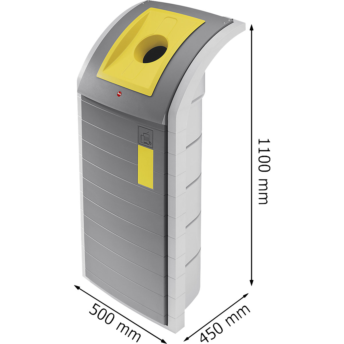 ProfiLine recyclable waste container WSB Design XXXL – Hailo (Product illustration 6)-5