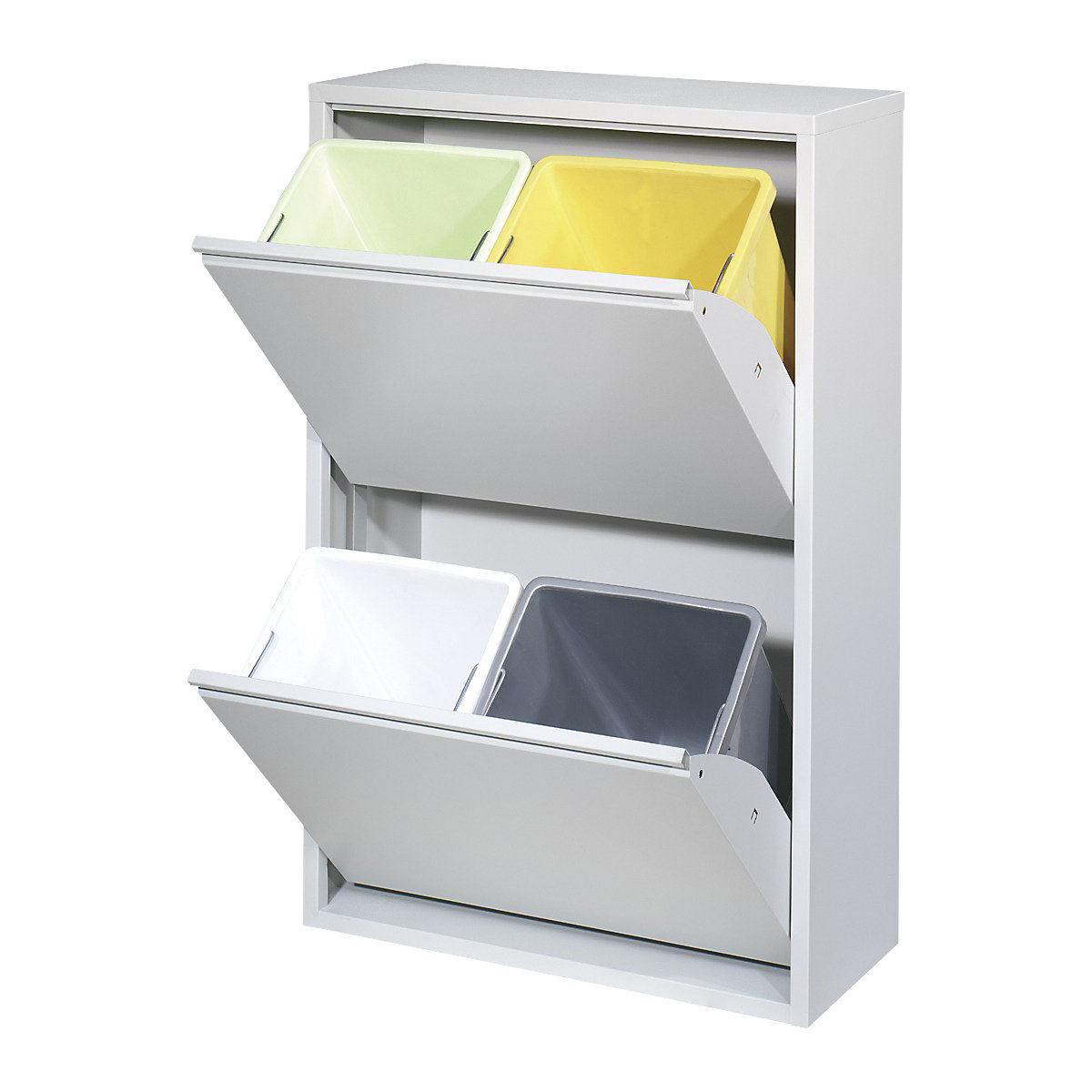 Recyclable waste collection cupboard